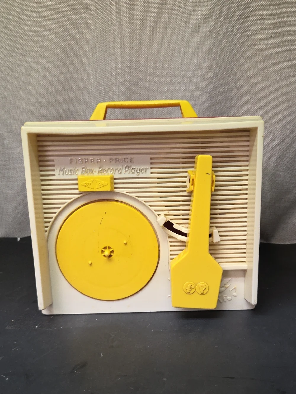 Fisher Price 1971 Vintage Record Player With 5 Discs Tested Works #995 (set‎ R)